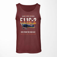 Thumbnail for F11C-2 Goshawk Dive from the High Hat design on dark red tank top