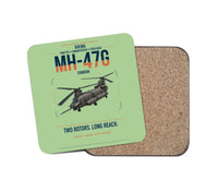 Thumbnail for Boeing MH-47G Chinook design on light green 1 piece coaster