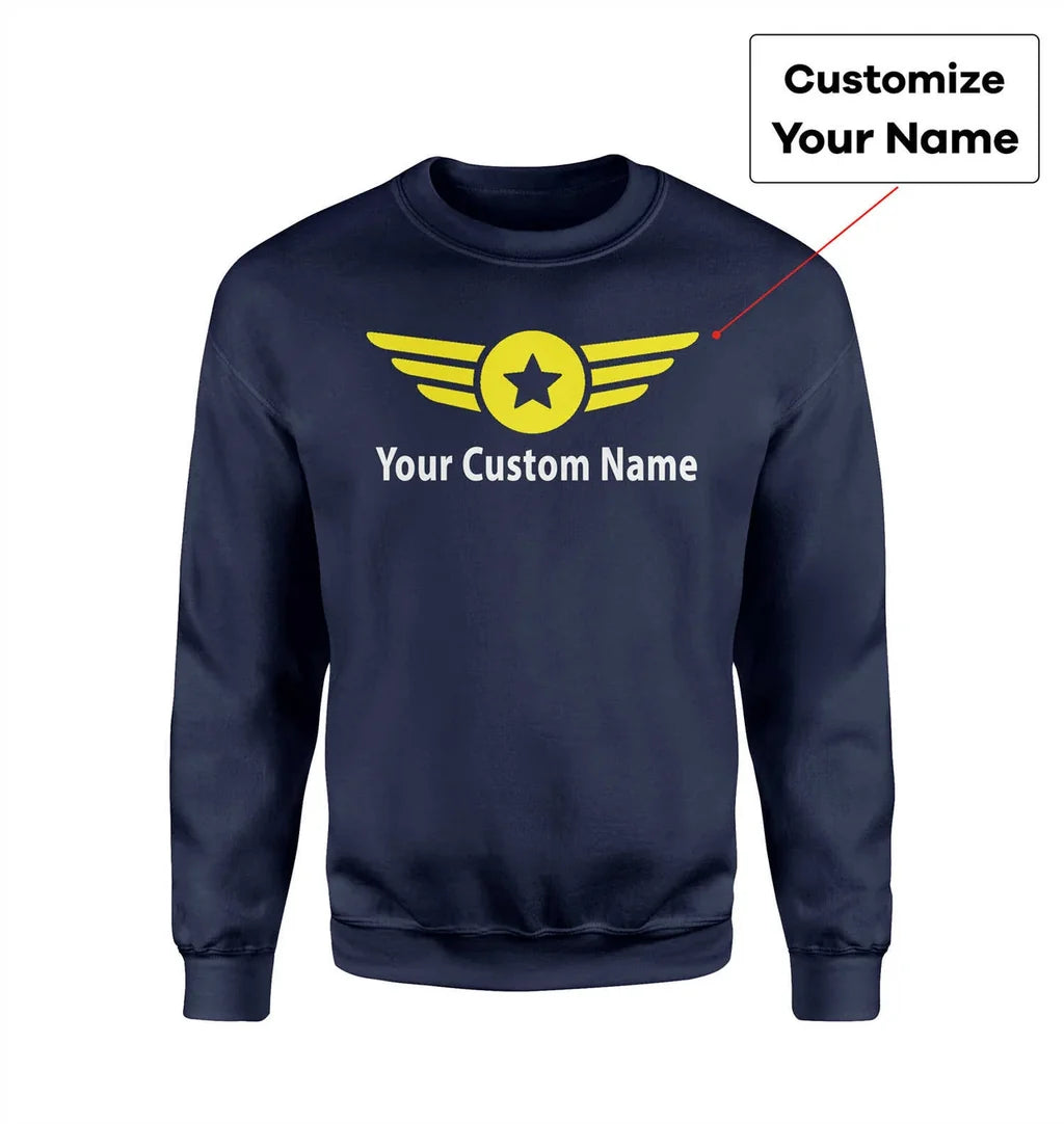 Customisable Name & Big Badge 3D Sweatshirt - view 4