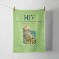 Thumbnail for Región de Murcia International Airport (MJV) design on light green towel