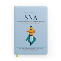 Thumbnail for John Wayne Airport, Orange County (SNA) design on light blue notebook