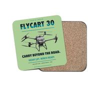 Thumbnail for DJI FlyCart 30 design on light green 1 piece coaster