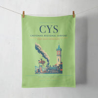 Thumbnail for Cheyenne Regional Airport (CYS) design on light green towel