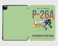 Thumbnail for Boeing P-26A Peashooter design on light green ipad tablet case