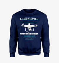 Thumbnail for DJI P4 Multispectral design on navy blue sweatshirt