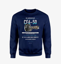 Thumbnail for CF6-50 design on navy blue sweatshirt