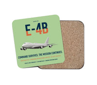 Thumbnail for E-4B Nightwatch design on light green 1 piece coaster
