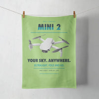 Thumbnail for DJI Mini 2 design on light green towel