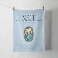 Thumbnail for Muscat International Airport (MCT) design on light blue towel