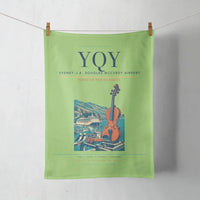 Thumbnail for Sydney–J.A. Douglas McCurdy Airport (YQY) design on light green towel