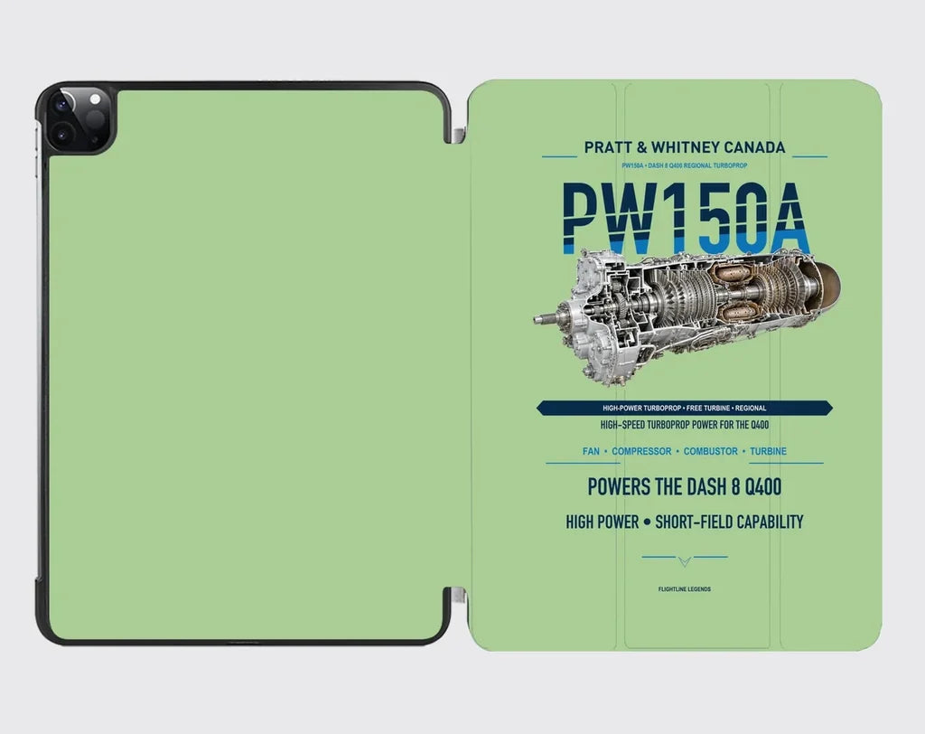 PW150A design on light green ipad tablet case