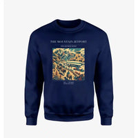 Thumbnail for VINTAGE G4123 - The Mountain Jetport - Designed Sweatshirts design on navyblue
