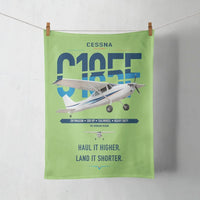 Thumbnail for Cessna A185F Skywagon design on light green towel