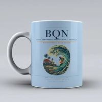 Thumbnail for Rafael Hernández Airport (BQN) airport code design on light blue ceramic mug