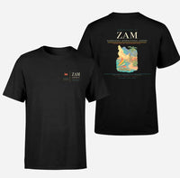 Thumbnail for Zamboanga International Airport (ZAM) design printed on black double-side t-shirt
