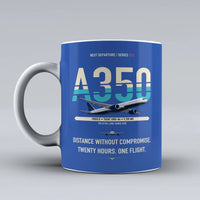 Thumbnail for A350-900ULR Mug design on blue airbus