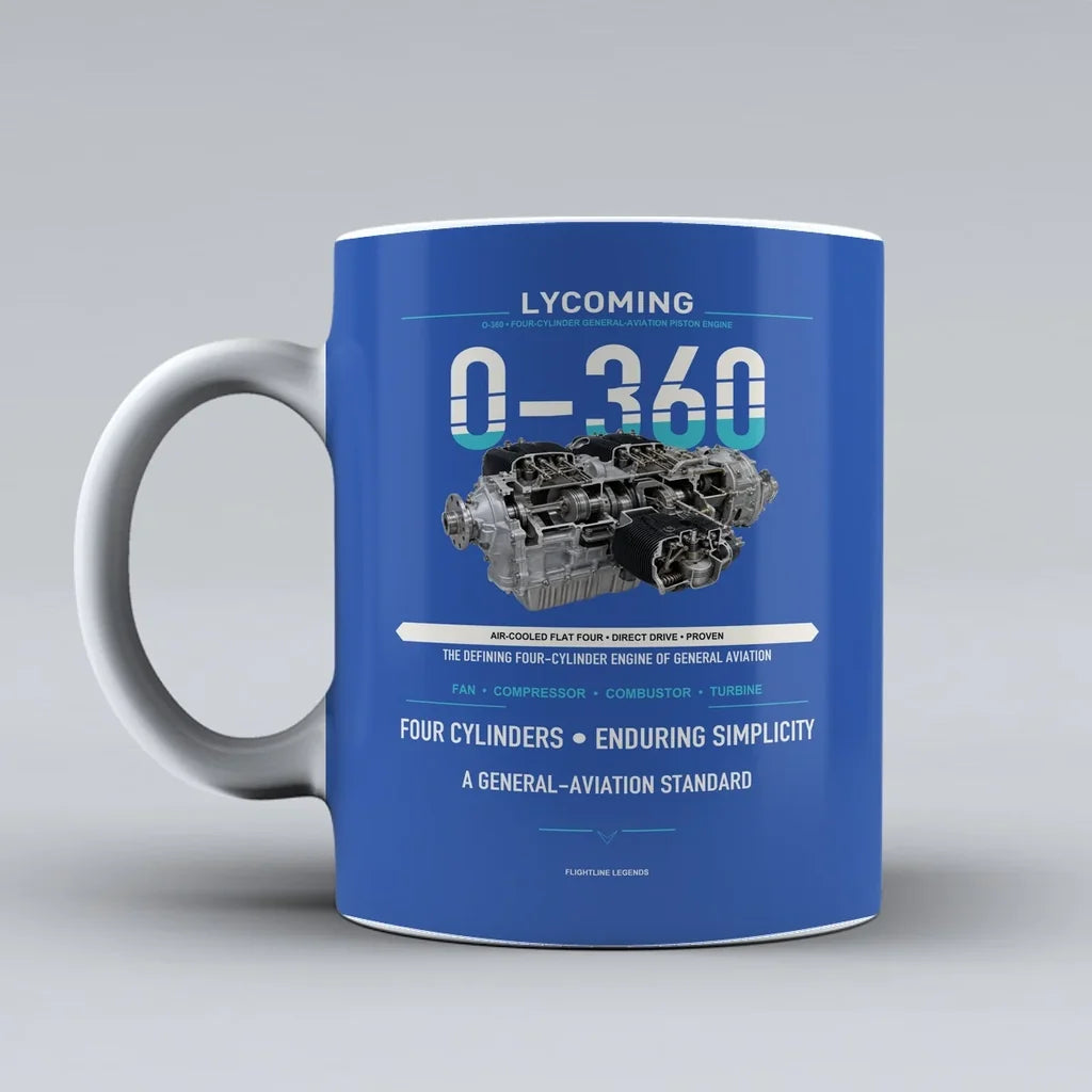 Mug design on blue o 360