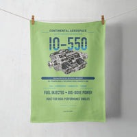 Thumbnail for IO-550 design on light green towel
