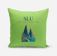 Thumbnail for George F. L. Charles Airport (SLU) design on light green pillow