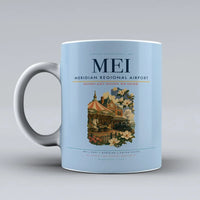 Thumbnail for Meridian Regional Airport (MEI) airport code design on light blue ceramic mug