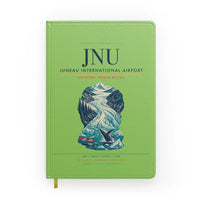 Thumbnail for Juneau International Airport (JNU) design on light green notebook