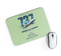 Thumbnail for Boeing 737 MAX 9 design on light green rectangle mouse pad