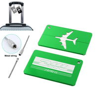 Thumbnail for DHL Aviation Aluminum Luggage tag in green