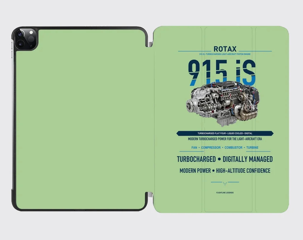 915 iS design on light green ipad tablet case