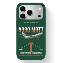 Thumbnail for Airbus A330 MRTT design on dark green magsafe iphone case, for iPhone 17 Pro