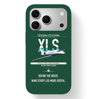 Thumbnail for Cessna Citation XLS design on dark green magsafe iphone case, for iPhone 17 Pro