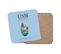 Thumbnail for Samui Airport Koh Samui (USM) design on light blue 1 piece coaster