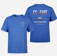 Thumbnail for Airbus CC-150T Polaris design on blue double-side t-shirt, double-side print