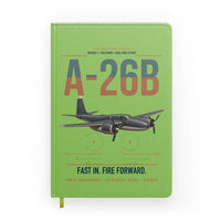 Thumbnail for A-26B Invader design on light green notebook