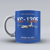 Thumbnail for KC-130F BuNo 149798 design on blue ceramic mug, double-side print