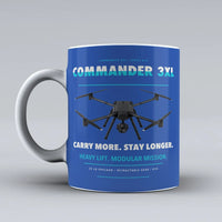 Thumbnail for Commander 3XL Mug design on blue draganfly