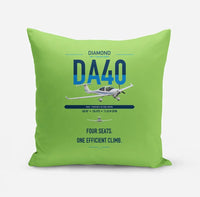 Thumbnail for Diamond DA40 design on light green pillow