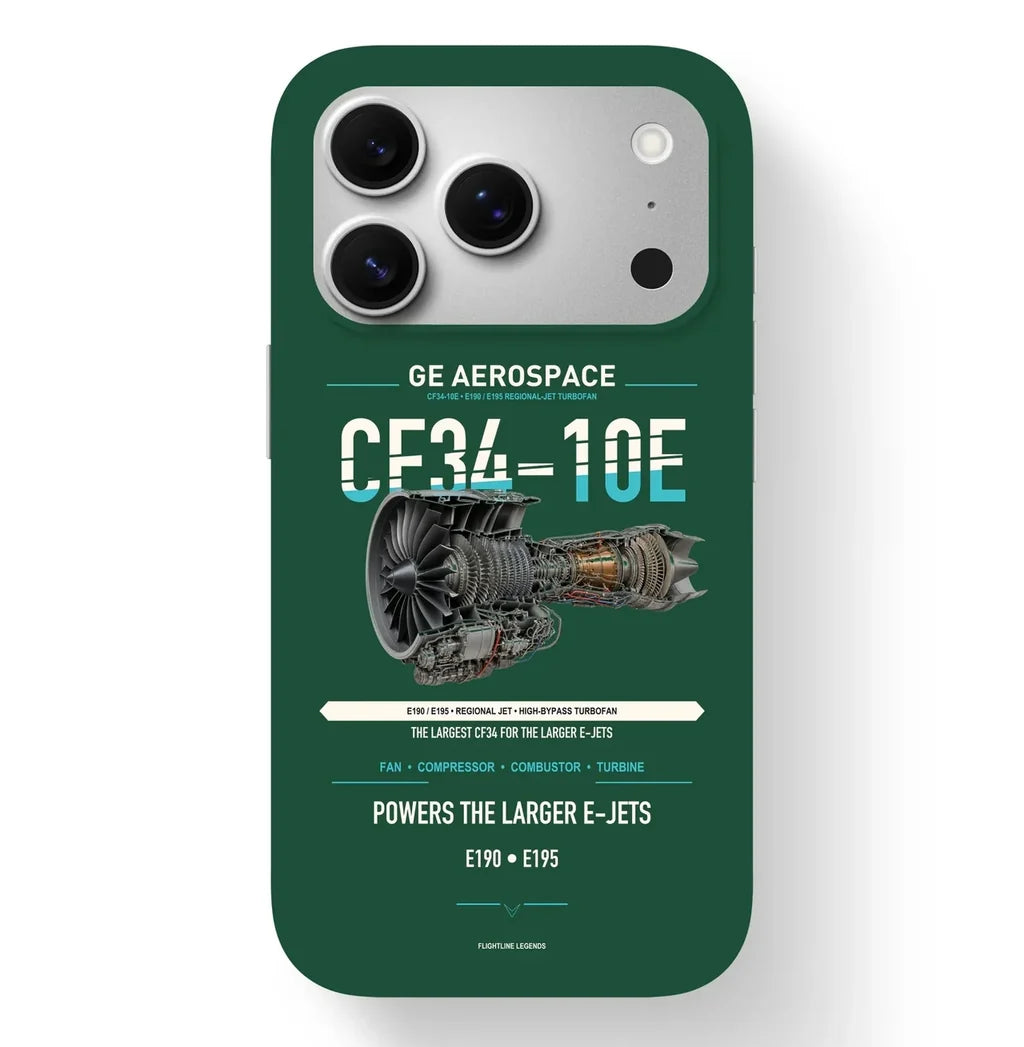 CF34-10E Case design on dark green iphone case