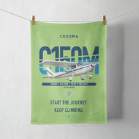 Thumbnail for Cessna 150M design on light green towel