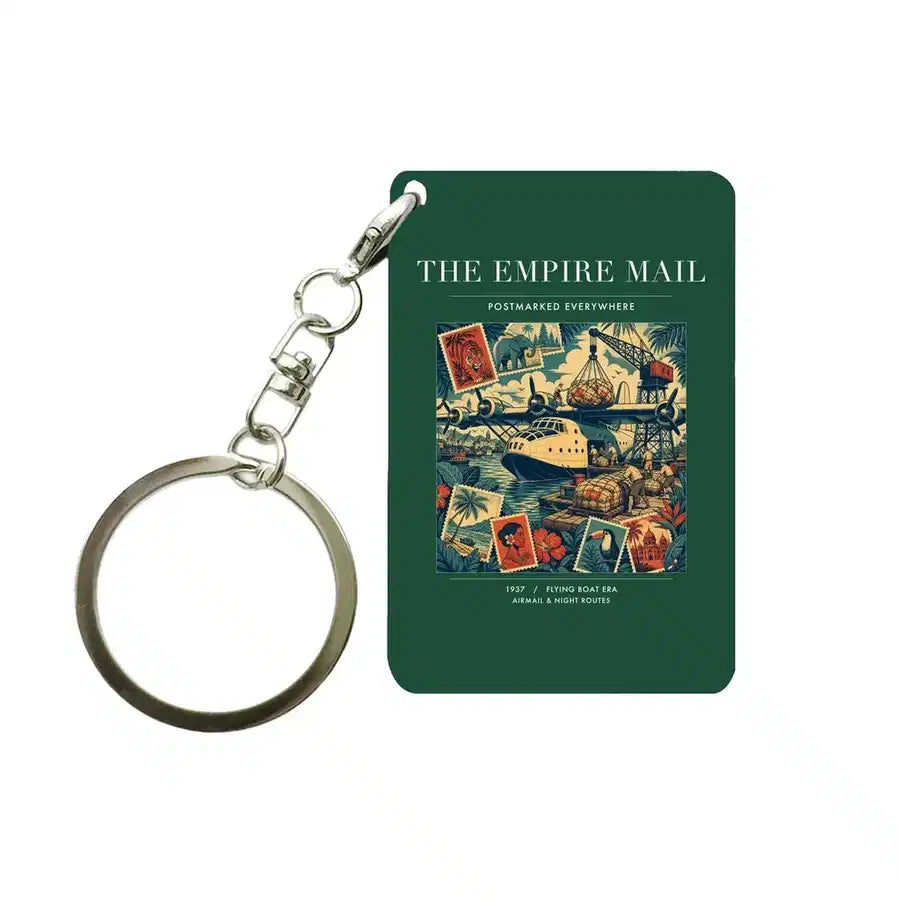 VINTAGE G4073 - The Empire Mail - Designed Key Chain design on darkgreen