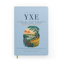 Thumbnail for Saskatoon John G. Diefenbaker International Airport (YXE) design on light blue notebook
