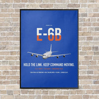 Thumbnail for E-6B Mercury vertical canvas print - framed - blue background