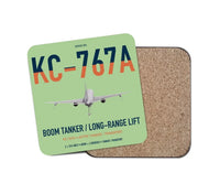 Thumbnail for Boeing KC-767A design on light green 1 piece coaster