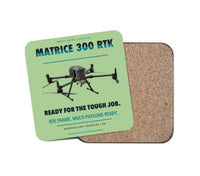 Thumbnail for DJI Matrice 300 RTK design on light green 1 piece coaster