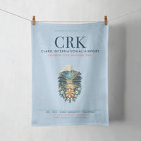 Thumbnail for Clark International Airport (CRK) design on light blue towel
