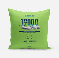 Thumbnail for Beechcraft 1900D design on light green pillow