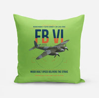 Thumbnail for de Havilland Mosquito FB VI design on light green pillow