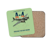 Thumbnail for Junkers Ju 88A-4 design on light green 1 piece coaster