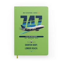Thumbnail for Boeing 747SP design on light green notebook