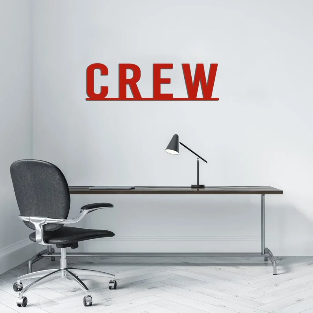 Customisable CREW & Text Metal Sign - view 4