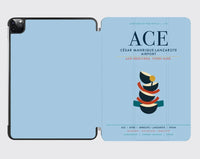 Thumbnail for César Manrique-Lanzarote Airport (ACE) design on light blue ipad tablet case